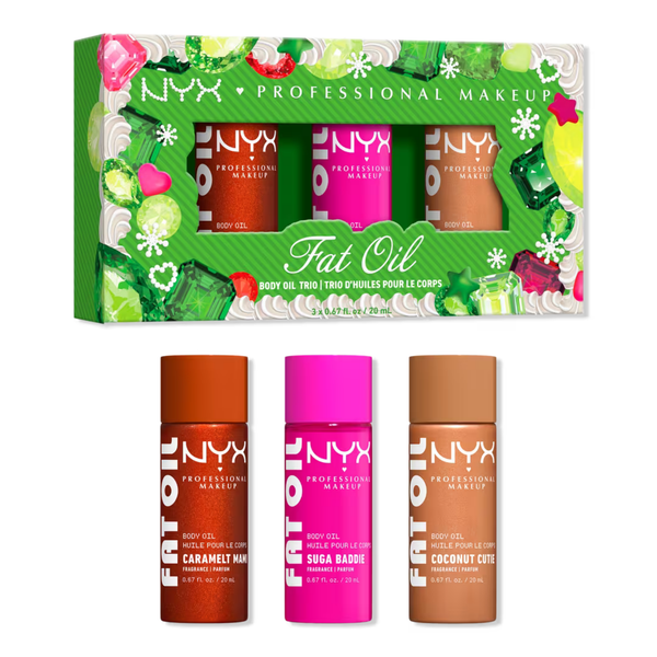 NYX Professional Makeup Bling the Halls Body Oil Mini Kit