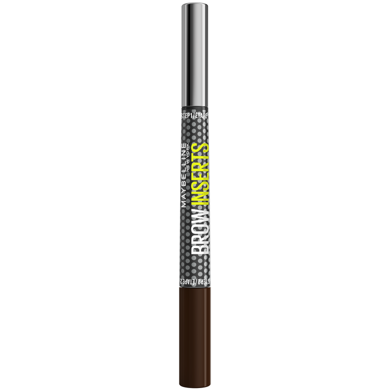 Maybelline Brow Insert 4.5 Ash Brown, 2-in-1 wenkbrauw tool met pen en gel