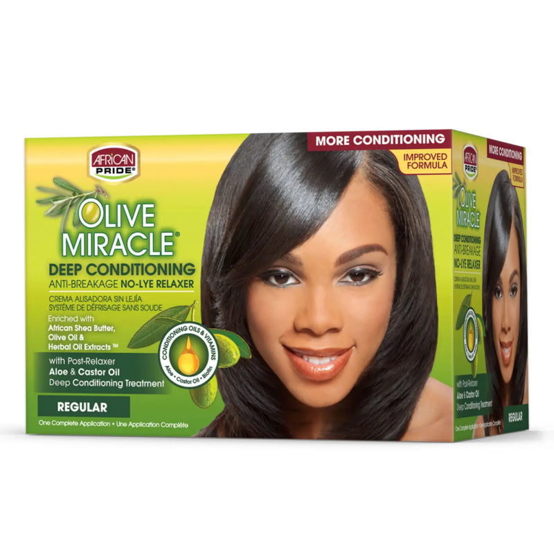 African Pride Olive Relaxer Kit Regular