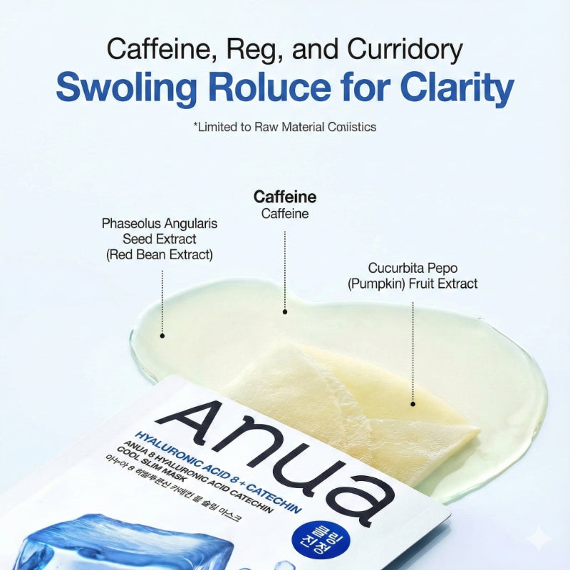 Anua 8 Hyaluronic Acid Catechin Cool Slim Mask