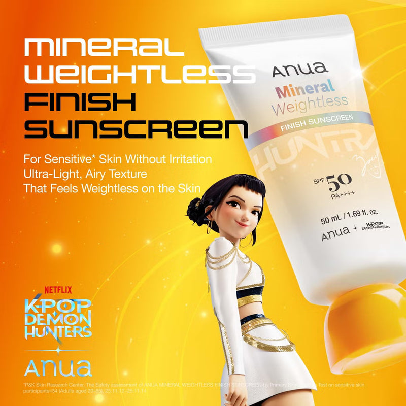 Anua K-Pop Demon Hunters Mineral Weightless Finish Sunscreen SPF 50