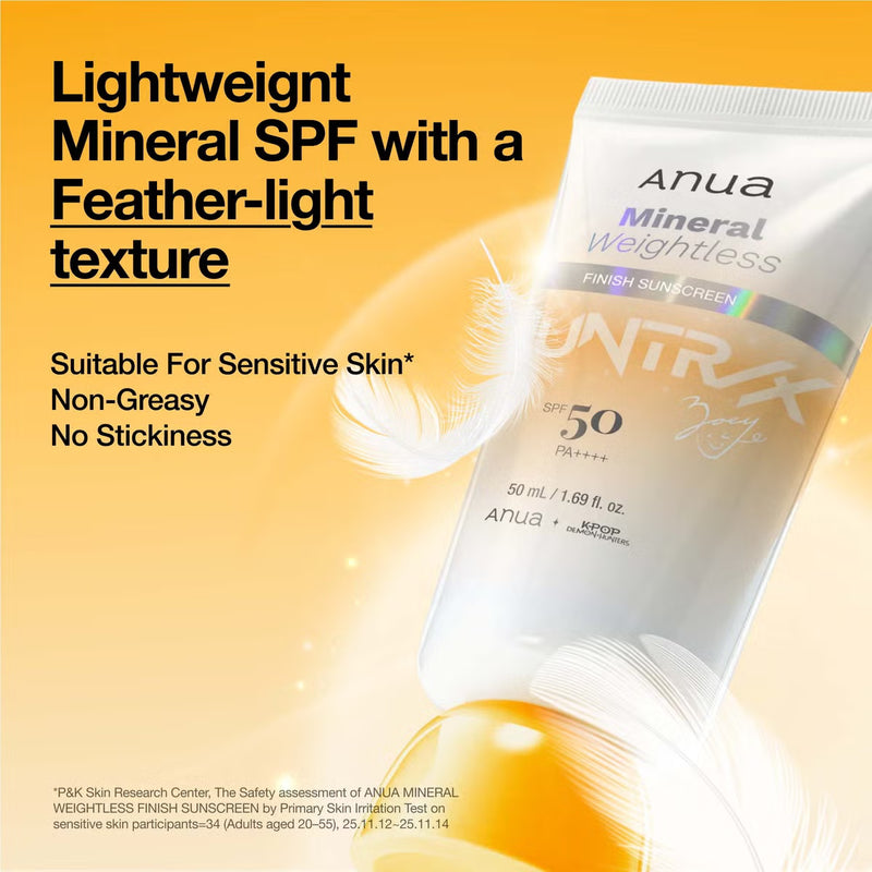 Anua K-Pop Demon Hunters Mineral Weightless Finish Sunscreen SPF 50