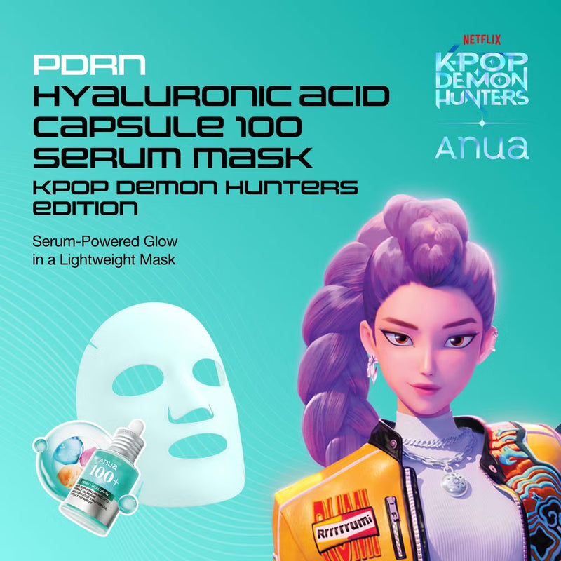 Anua K-Pop Demon Hunters PDRN Hyaluronic Acid Capsule 100 Serum Mask Rumi