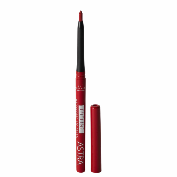 Astra Make Up Outline Waterproof Lip Pencil Must Red