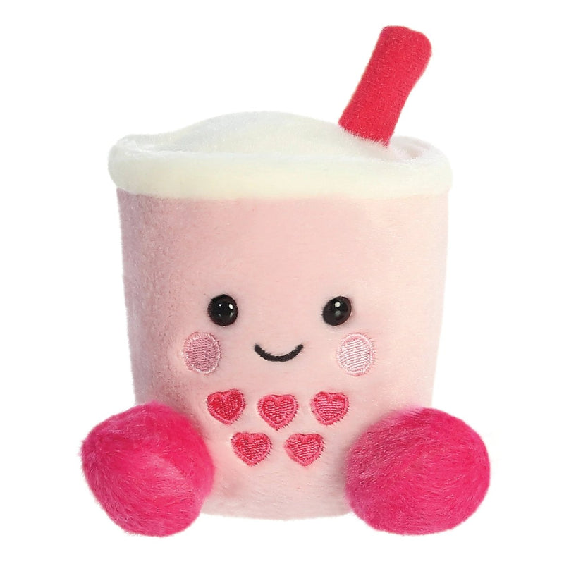 Aurora World Palm Pals Tangy Heart Boba, zachte knuffel in boba-vorm