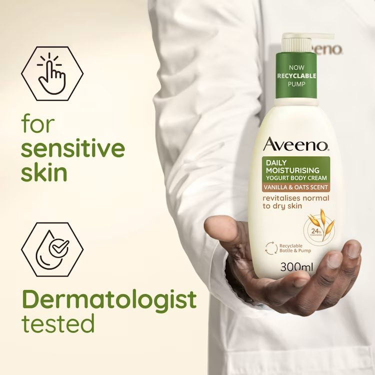 Aveeno Body Wash Vanilla & Oats 300 ml. 3