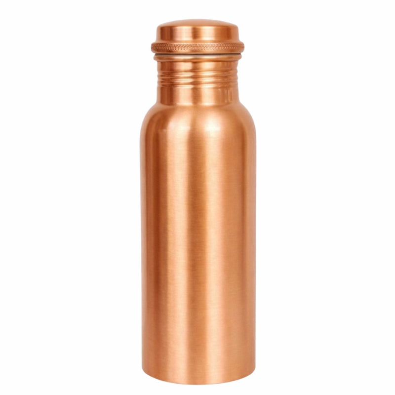 Ayurveda Specialist Pure Copper Water Bottle Smooth Plain Matte, handgemaakte koperen waterfles
