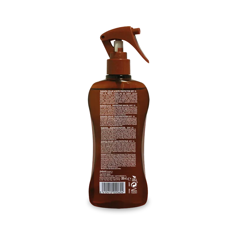 Babaria Tahiti Coconut Protective Sun Oil Spray SPF 15