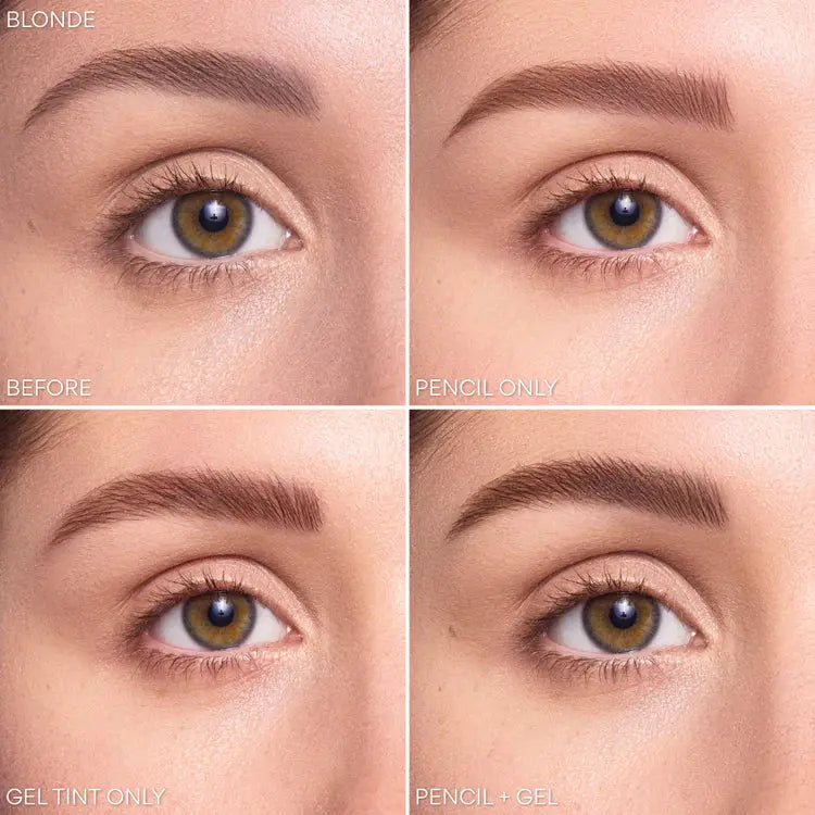 Beauty Creations Duet Gel Tint & Brow Pencil Dark Brown, 2-in-1 wenkbrauwpotlood en gel