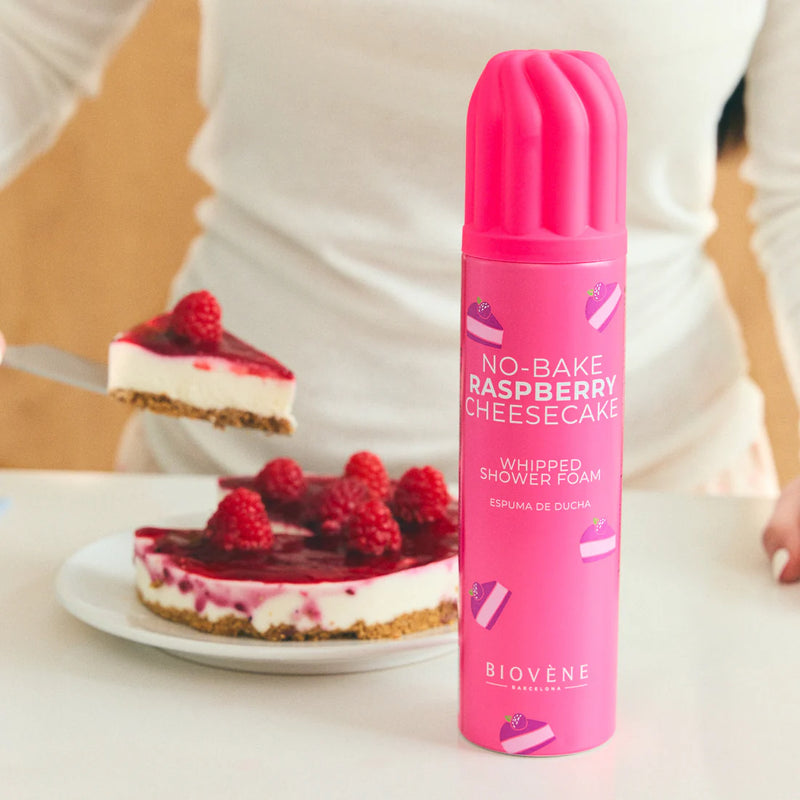Biovene No-bake Raspberry Cheesecake Whipped Shower Foam