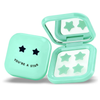 Pimple Star Patches & Mirror Case Green