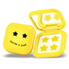 Pimple Star Patches & Mirror Case Yellow