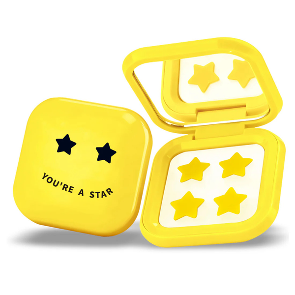 Biovene Pimple Star Patches & Mirror Case Yellow