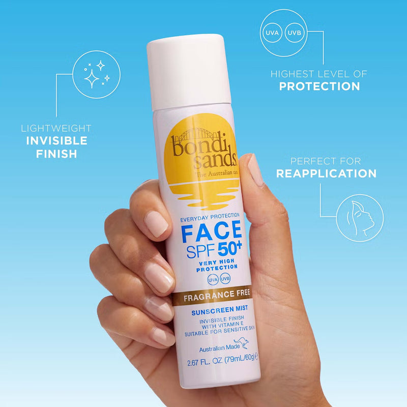 Bondi Sands Everyday Face Mist SPF50+ Fragrance Free