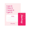 Gift Card 50 Euro