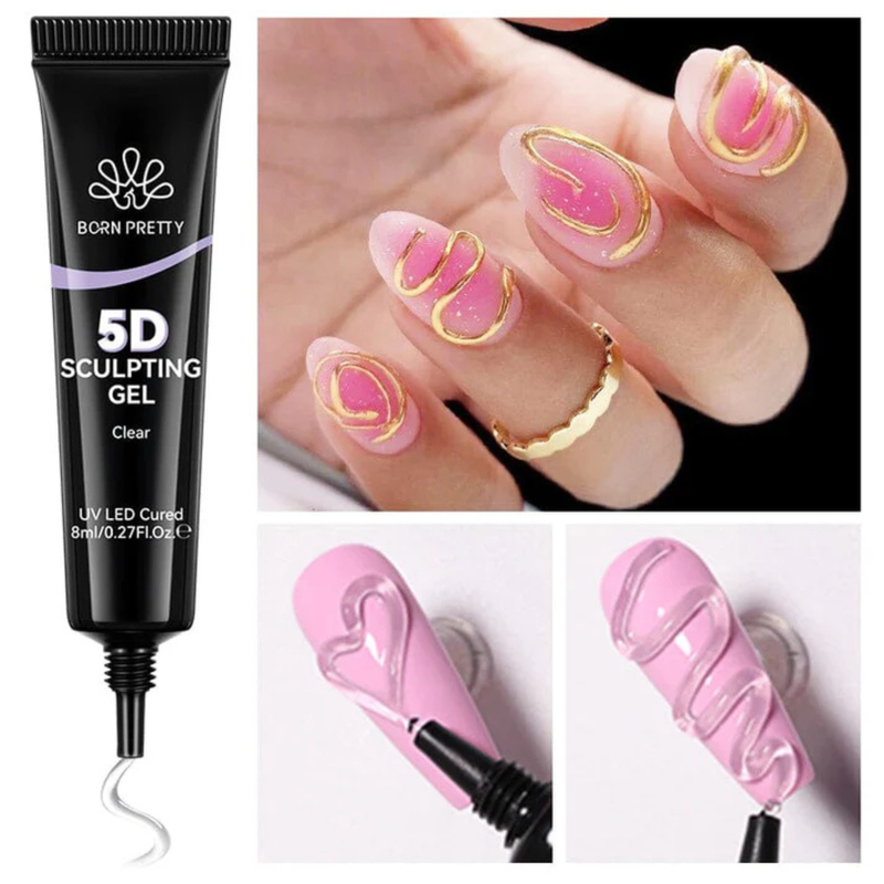 Born Pretty Clear 5D Sculpting Gel 8ml