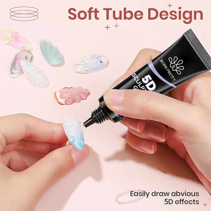 Born Pretty Clear 5D Sculpting Gel 8ml