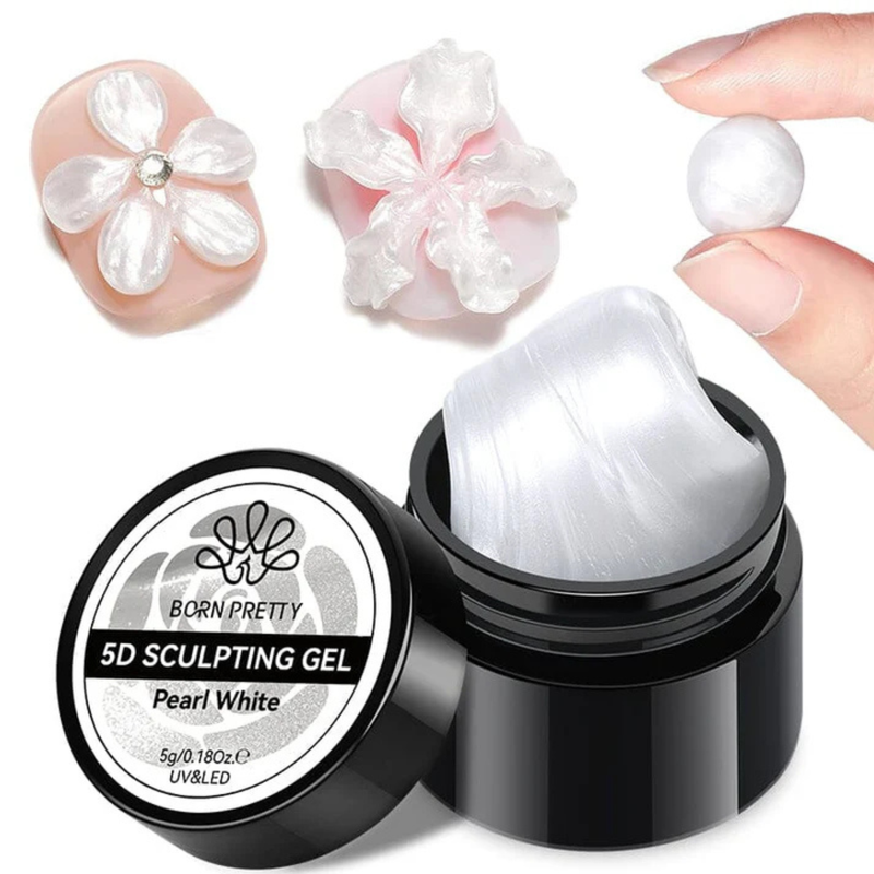 Born Pretty Pearl White 5D Sculpting Gel