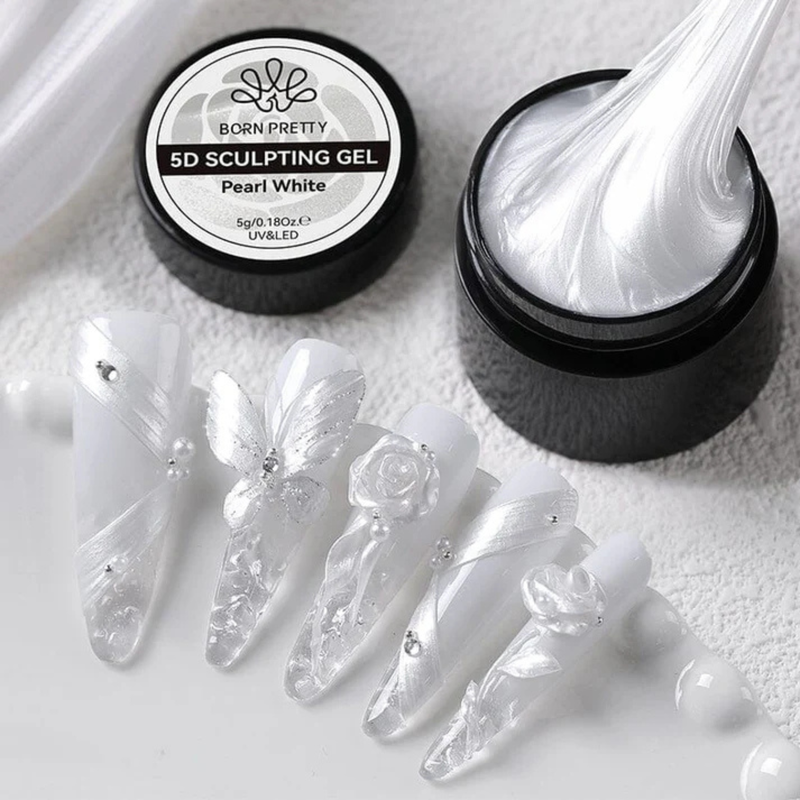 Born Pretty Pearl White 5D Sculpting Gel