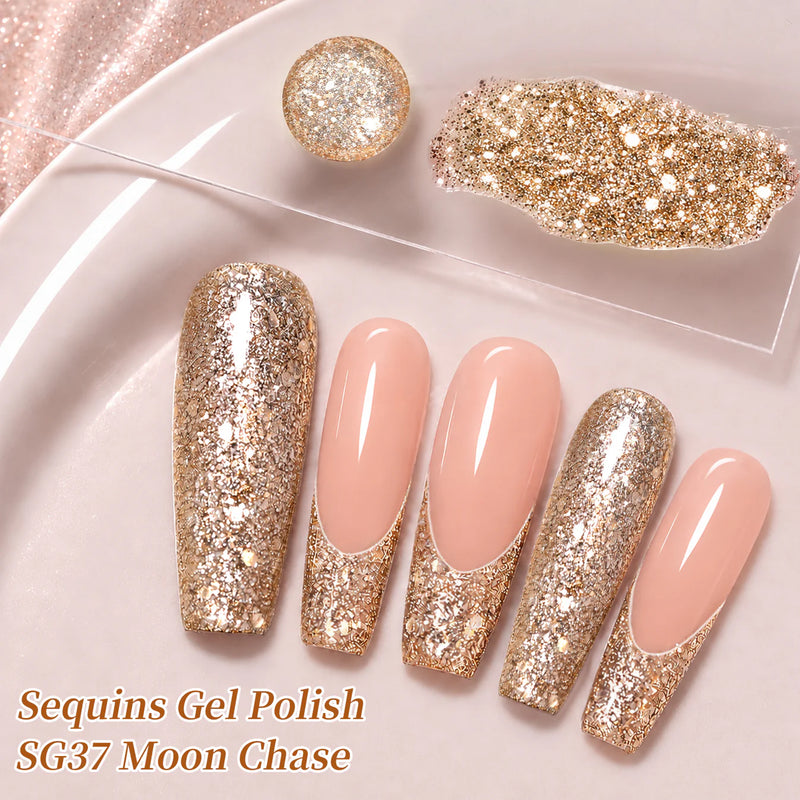 Born Pretty Sequins Gel SG37 Moon Chase