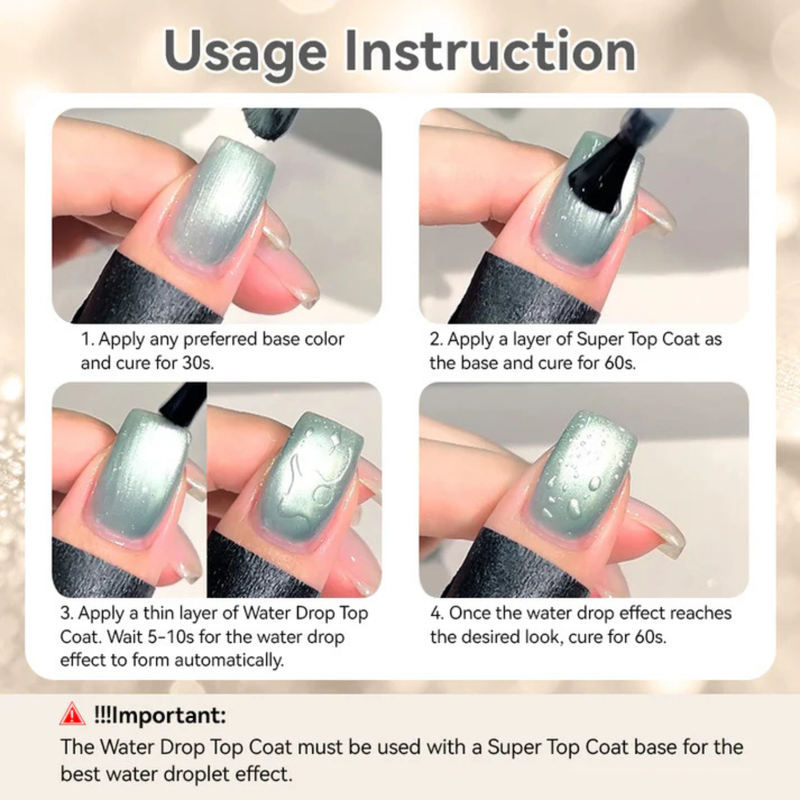 Born Pretty Water Drop Top Coat
