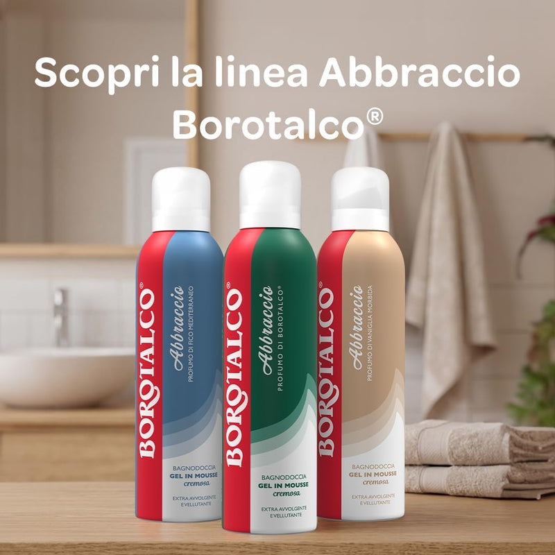 Borotalco Shower Gel Mousse Embrace Soft Vanilla