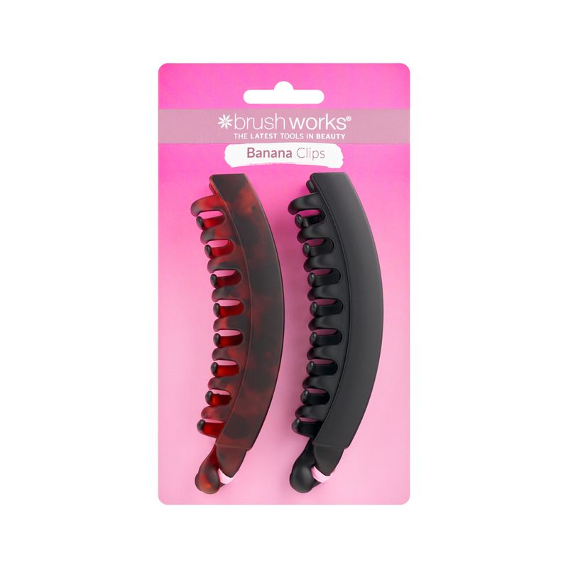 Brushworks Banana Hair Clips