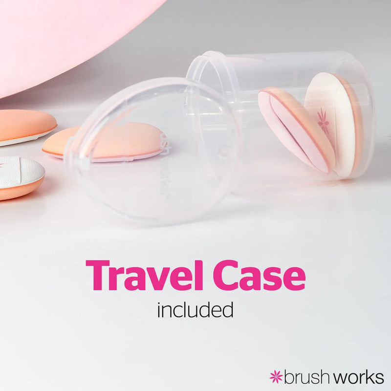 Brushworks Mini Pillow Puffs 6 Pack