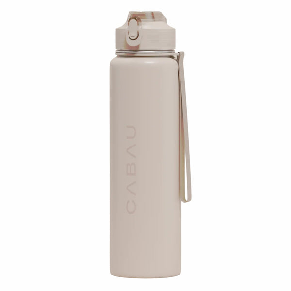 Cabau Lifestyle Bloom Bottle Stainless Steel Beige