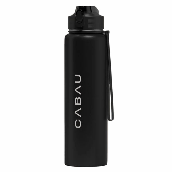 Cabau Lifestyle Bloom Bottle Stainless Steel Black