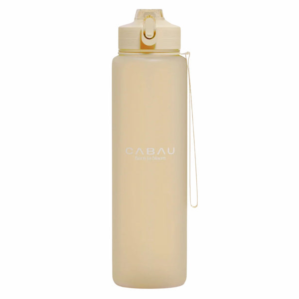 Cabau Lifestyle Bloom Water Bottle Butter Yellow