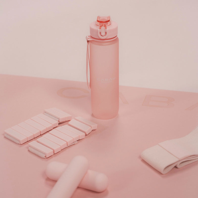 Cabau Lifestyle Bloom Water Bottle Soft Pink