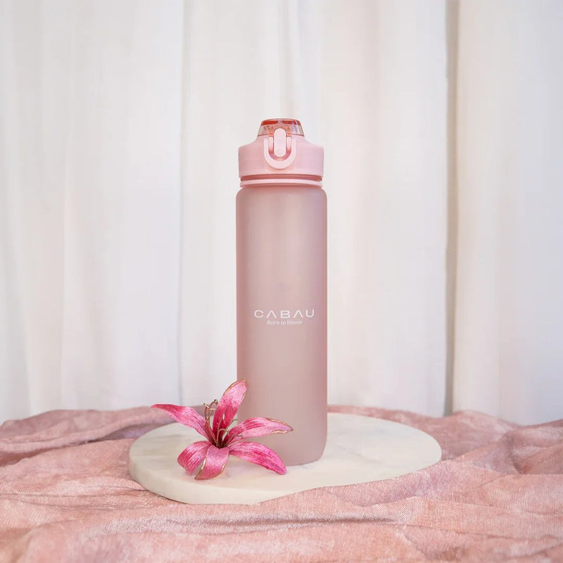 Cabau Lifestyle Bloom Water Bottle Soft Pink