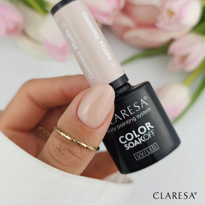 Claresa UV/LED Nail Polish Nude Glow Gummy Nude 2