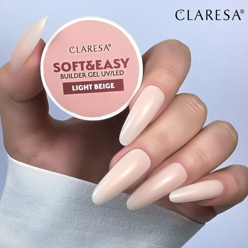 Claresa UV/LED Soft & Easy Builder Gel Light Beige 12g