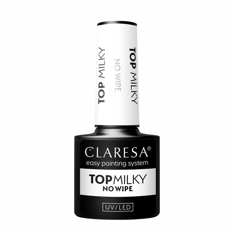 Claresa UV/LED Top Coat Milky No Wipe