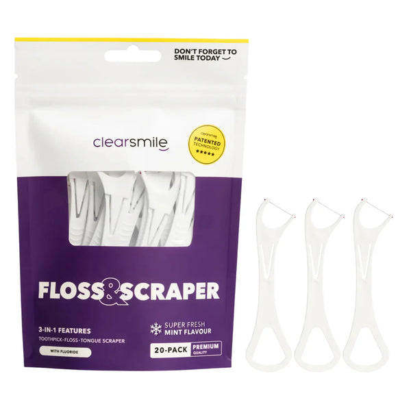 Clearsmile 3-in-1 Floss & Scraper