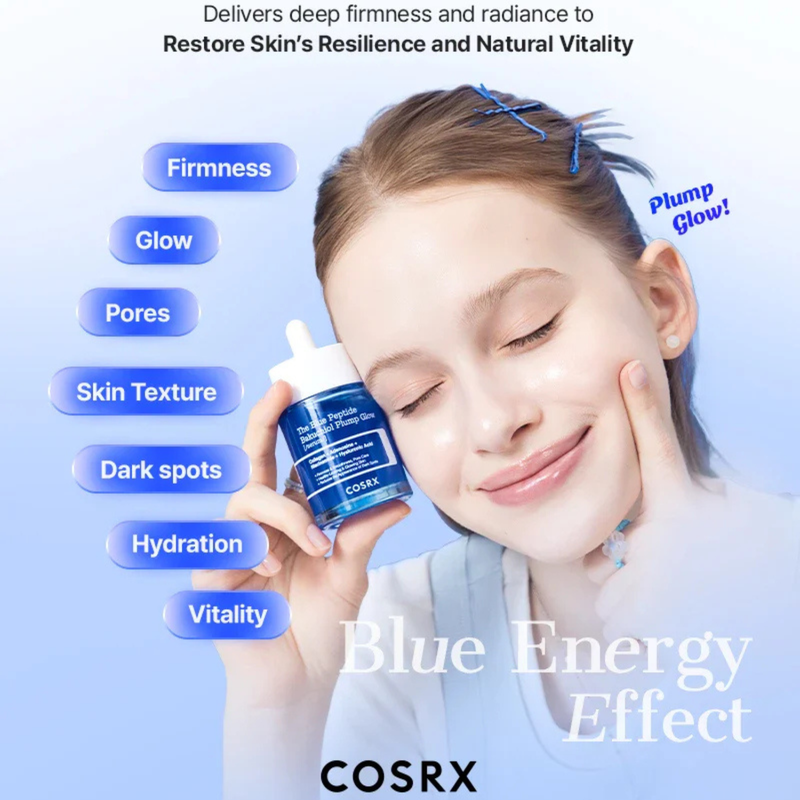 COSRX The Blue Peptide Bakuchiol Plump Glow Serum