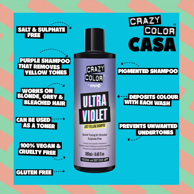 Crazy Color Ultra Violet Anti Yellow Shampoo 5