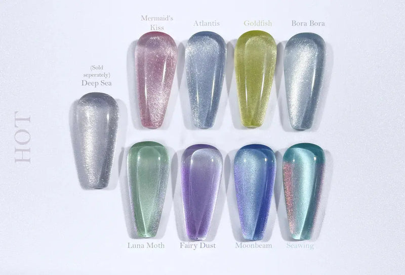 Crisania Neri Sea x Sky Magnetic Cat Eye Gel Polish Deep Sea