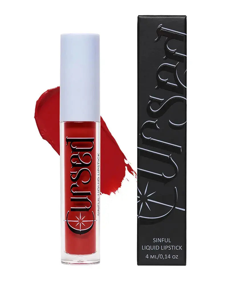 Cursed Cosmetics Sinful Liquid Lipstick Red Ink