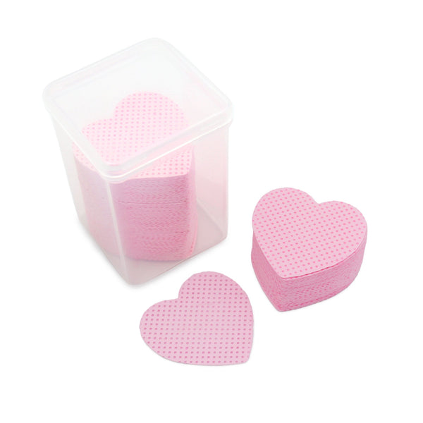Daily Charme Heart-Shaped Nail Cleansing Wipe Pink 200pcs