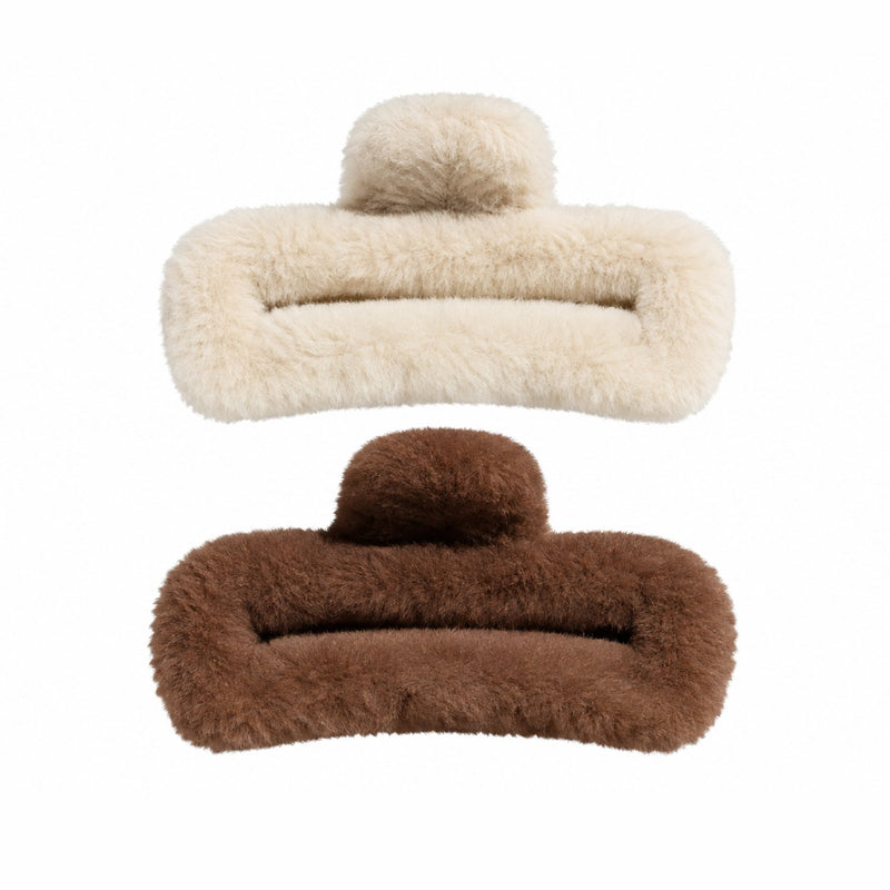 Danielle Creations Faux Fur Claw Clips
