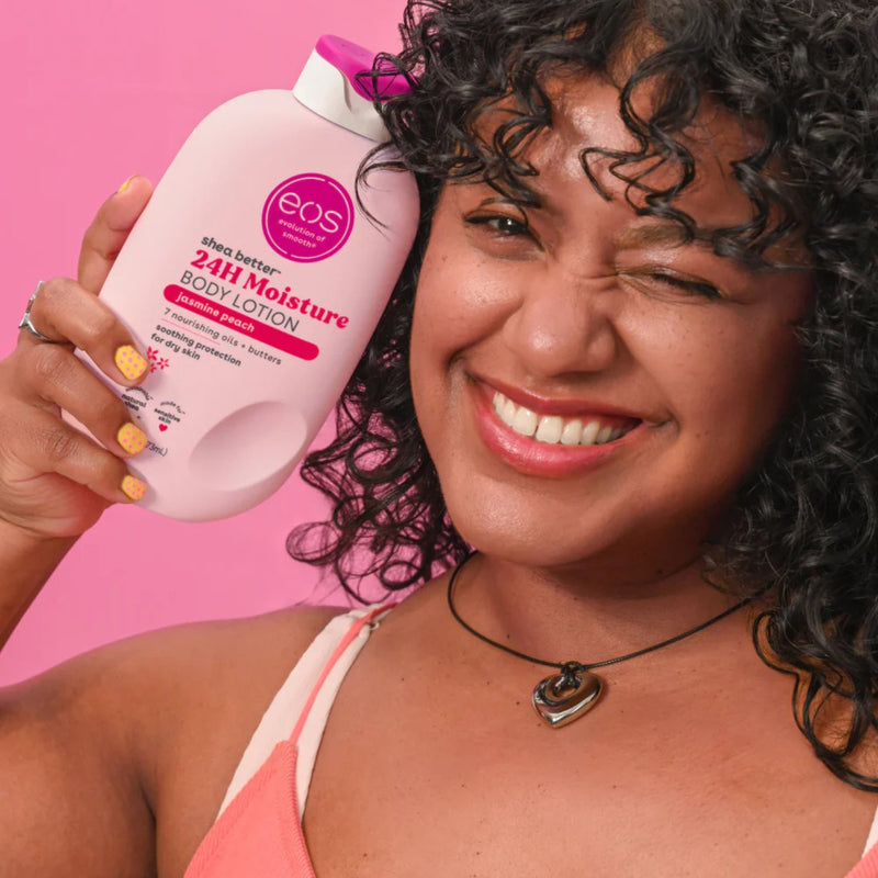 EOS Shea Better Body Lotion Jasmine Peach Flip Cap