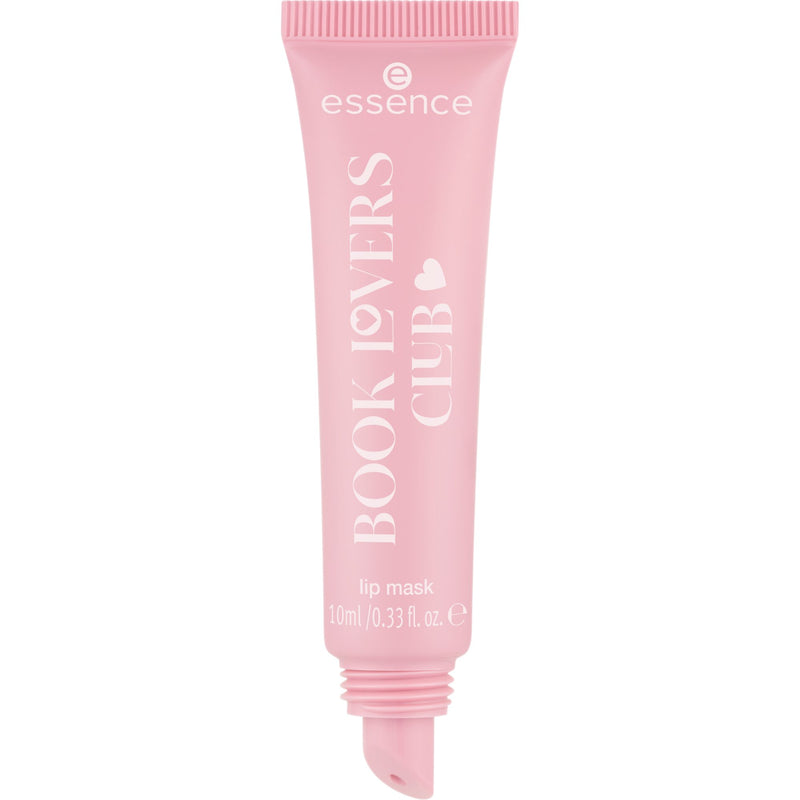 Essence Book Lovers Club Lip Mask 01 Chapter: First Kiss, een lipmasker met aardbeiengeur en glanzende finish