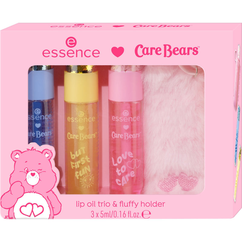 Essence Care Bears Lip Oil Trio & Fluffy Holder 01 Fur Ever Together