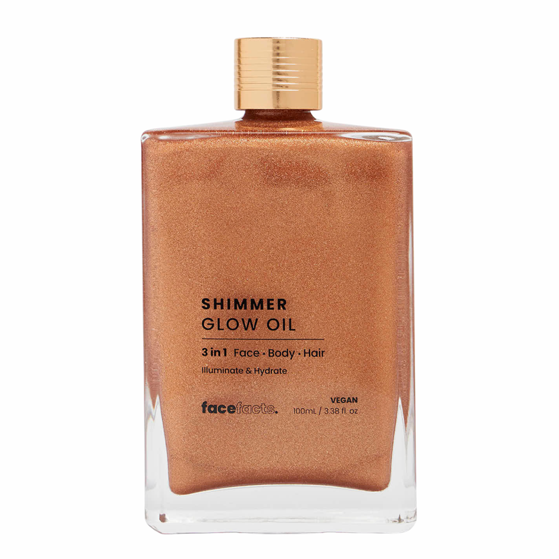 Face Facts Shimmer Glow Oil Gold