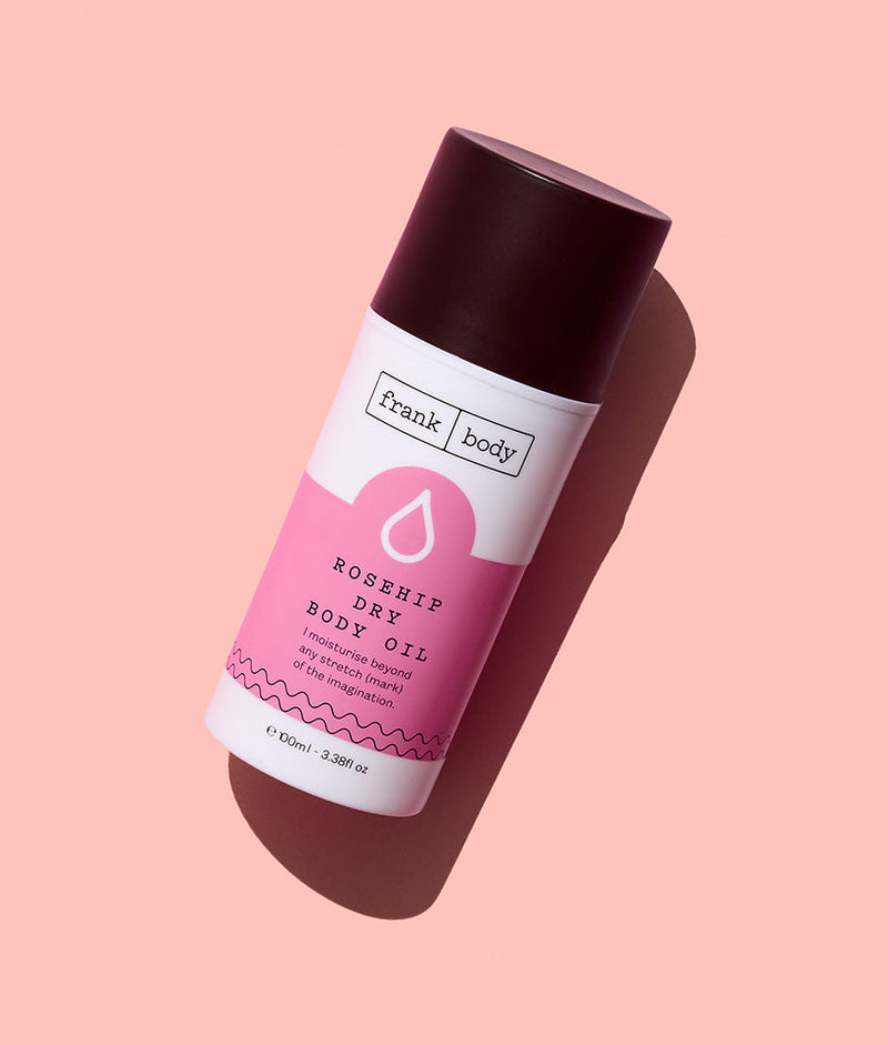 Frank Body Rosehip Dry Body Oil, lichte lichaamsolie met rozenbottelolie