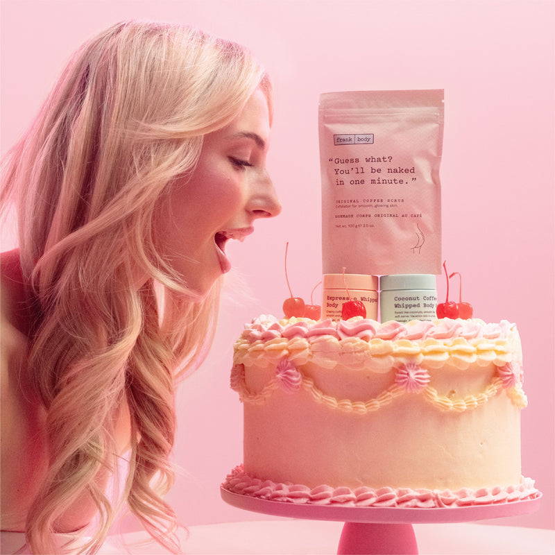 Frank Body You'll Be Whipped Kit, giftset met drie koffie body scrubs en tas, foto 2 van 7