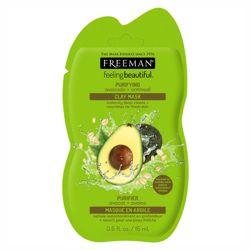 Freeman Clay Mask Sachet Avocado & Oatmeal
